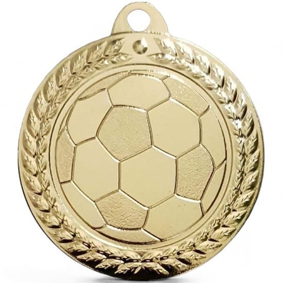Champion Embossed Football Gold Mini Medal