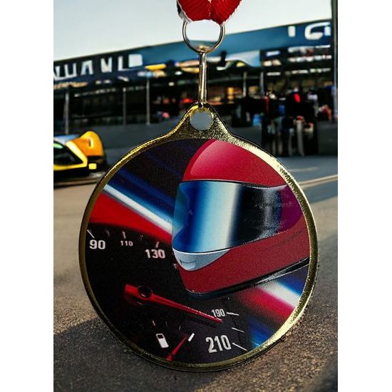 Hercules Texture Print Motorsport Medal