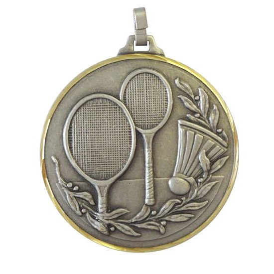 Diamond Edged Badminton Silver Medal
