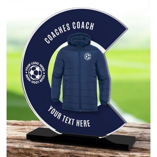 Cantu Deluxe Custom Printed Coaches Coach Football Trophy