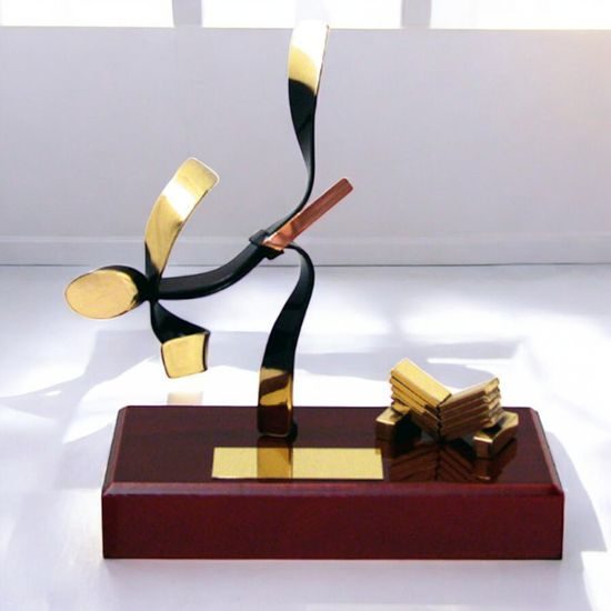 Barcelona Karate Handmade Metal Trophy