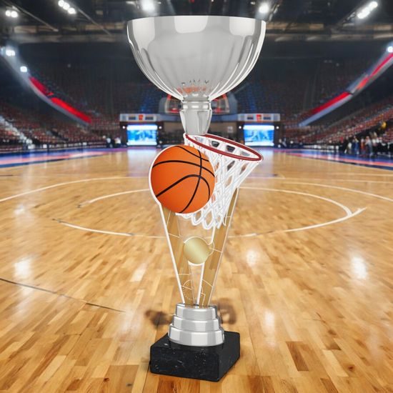 Napoli Basketball Silver Trophy Cup