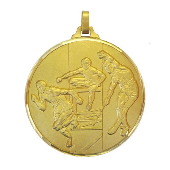 Diamond Edged Athletics Track and Field Gold Medal