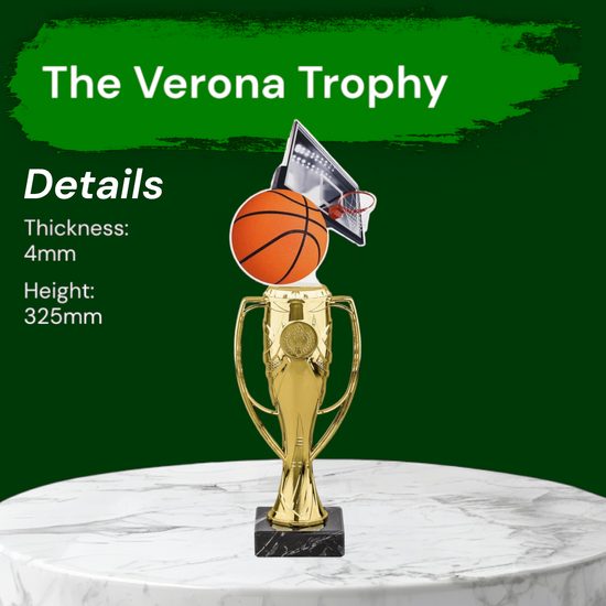 Verona Basketball and Hoop Trophy