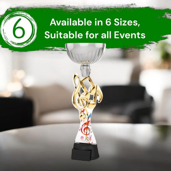 Montreal Music Notes Silver Cup Trophy