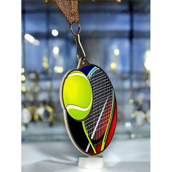 Aurum Tennis Stainless Steel Medal