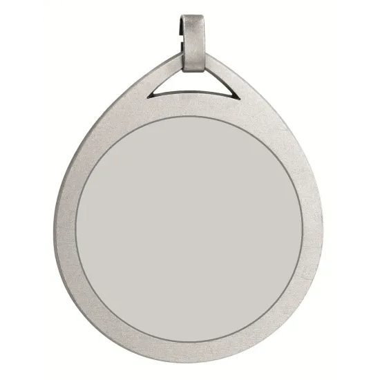 Teardrop Logo Insert Silver Brass Medal 60mm