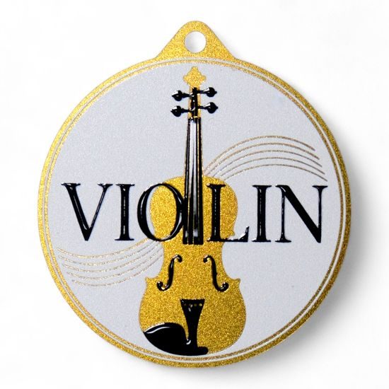 Quantum Violin Stainless Steel Medal