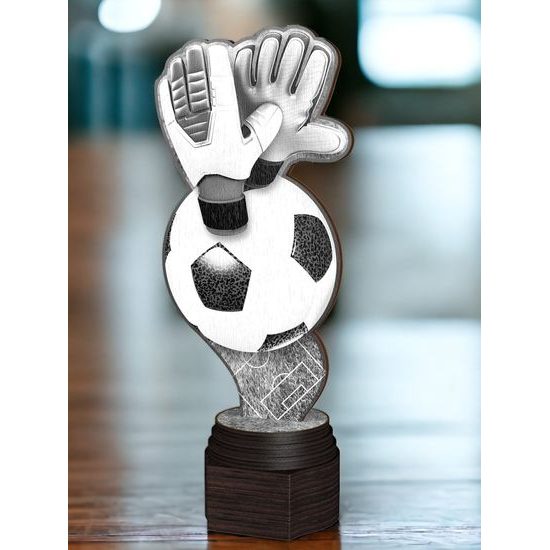 Frontier Classic Real Wood Football Goalkeeper Trophy