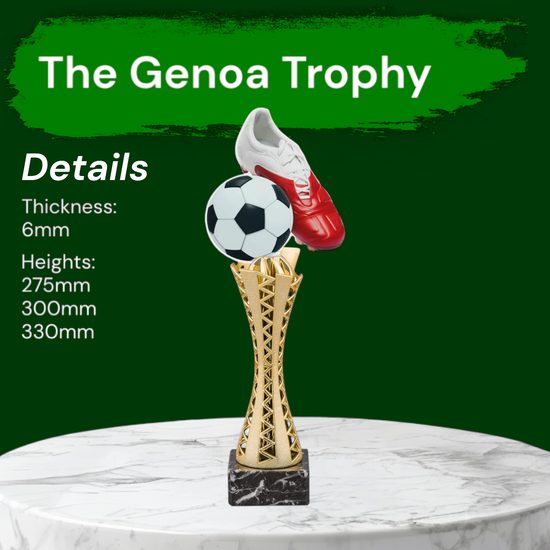 Genoa Football Ball and Boot Trophy