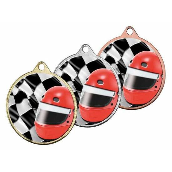 Hercules Texture Print Motorsport Flag Medal