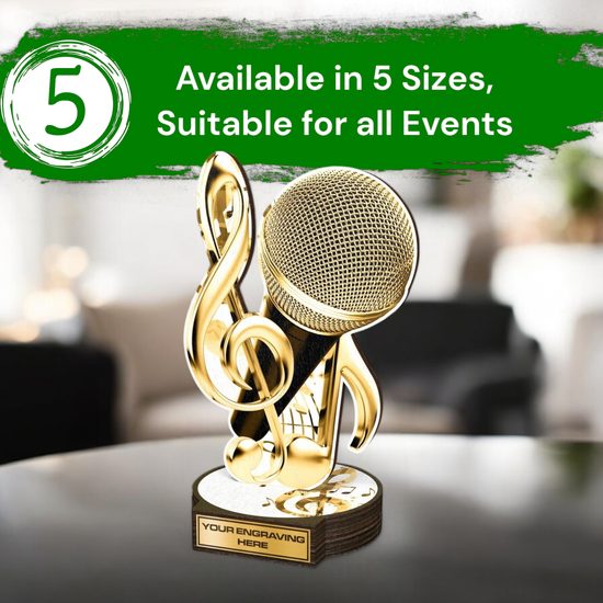 Grove Classic Singing Real Wood Trophy