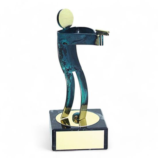 Toledo Pistol Shooting Handmade Metal Trophy