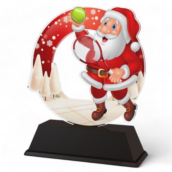 Santa Tennis Christmas Trophy