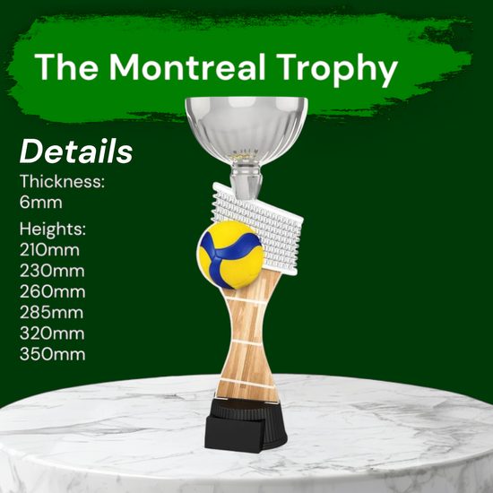 Montreal Volleyball Silver Cup Trophy