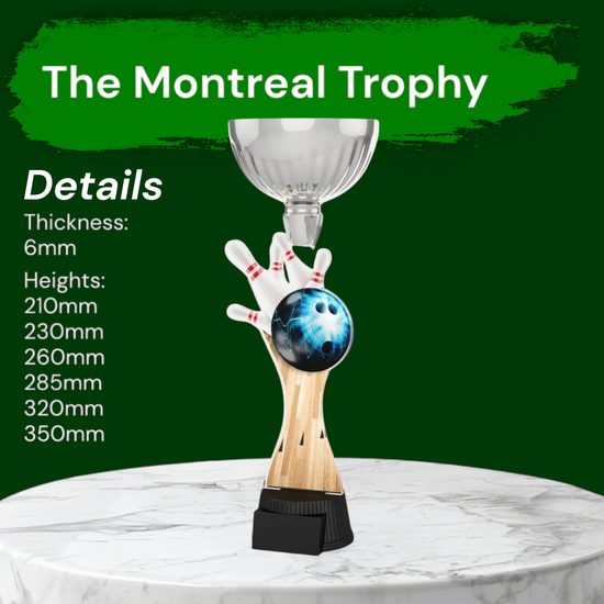 Montreal Tenpin Bowling Silver Cup Trophy