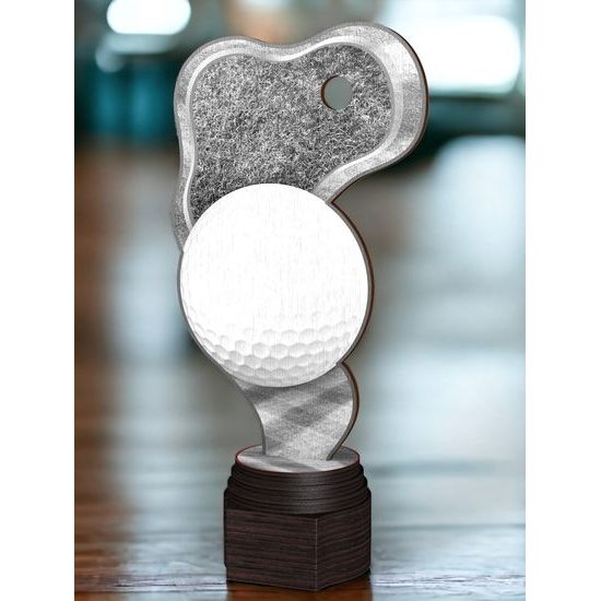 Frontier Classic Real Wood Golf Putting Green Trophy