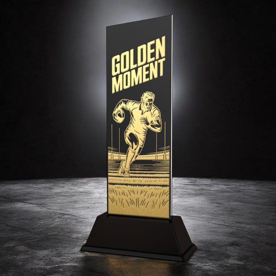 Shadowline Rugby Golden Moment Trophy – Stainless Steel Award