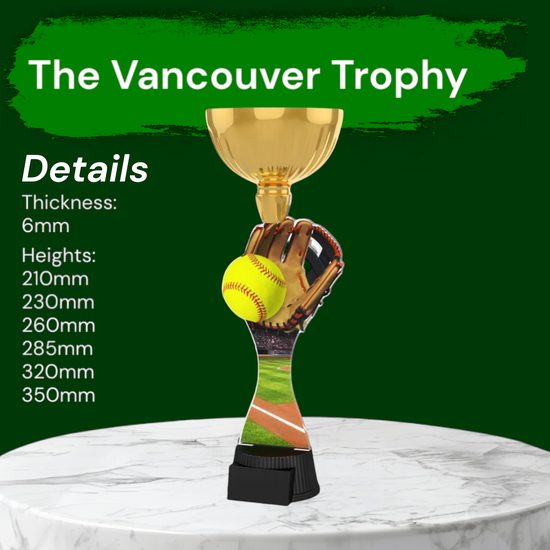Vancouver Softball and Glove Gold Cup Trophy