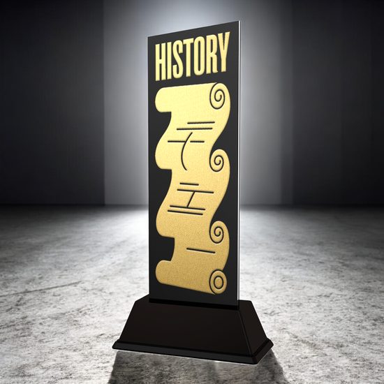 Shadowline School History Trophy – Stainless Steel Award