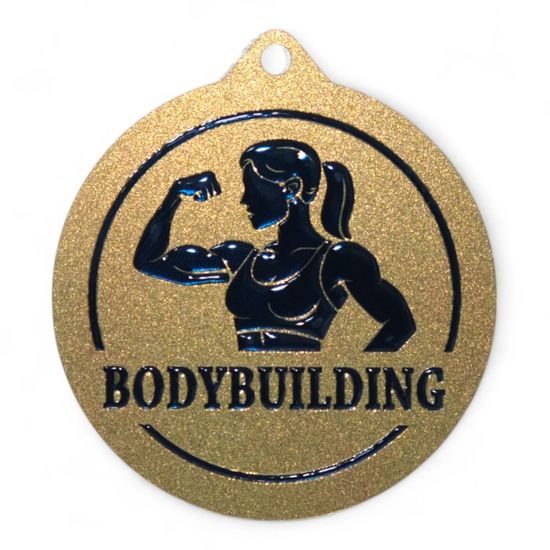 Quantum Women's Bodybuilding Stainless Steel Medal