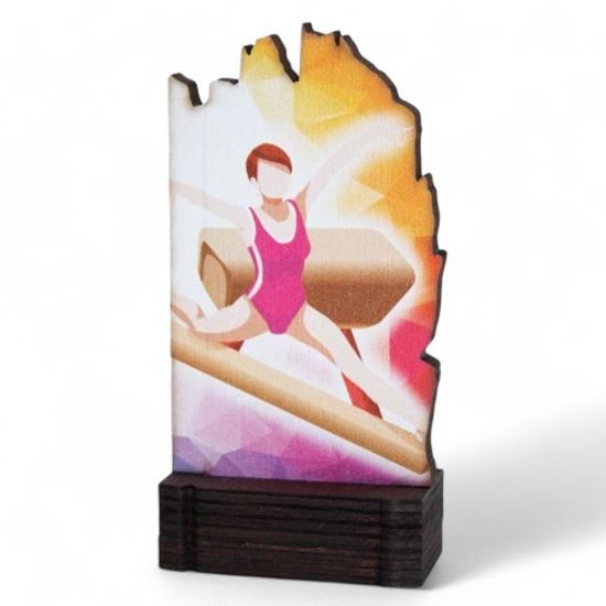 Shard Gymnastics Eco Friendly Wooden Trophy