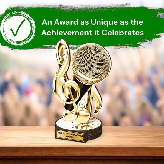 Grove Classic Singing Real Wood Trophy