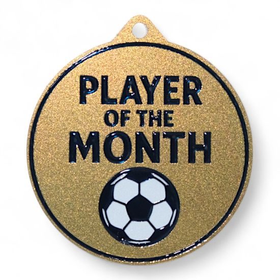 Quantum Football Player of the Month Stainless Steel Medal