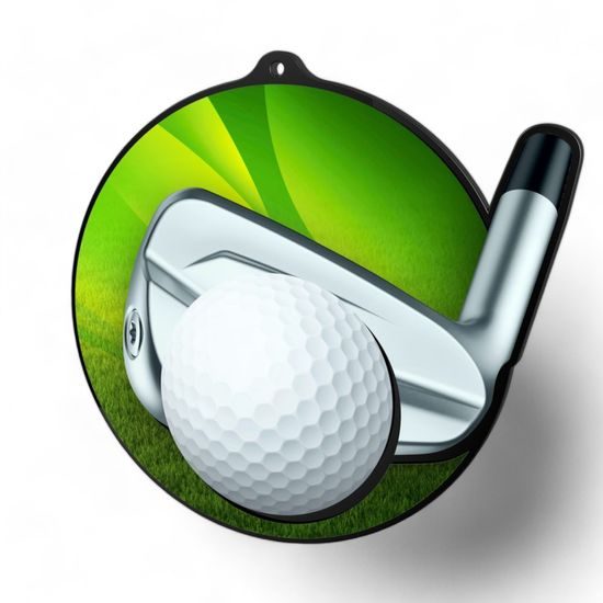 Rincon Colour Golf Black Acrylic Medal