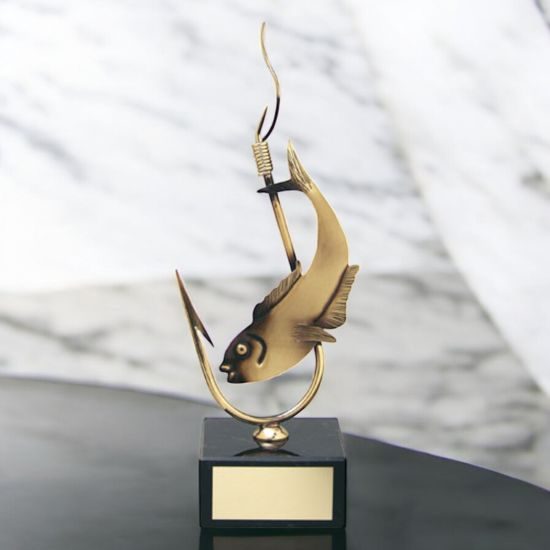 Paradas Fishing Handmade Metal Trophy
