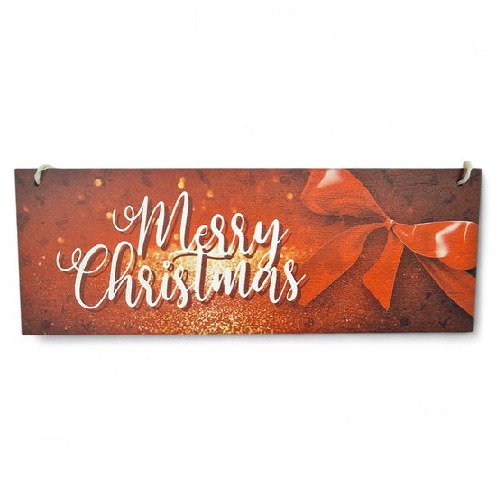 Traditional Christmas Wall Plaque (250x90mm)