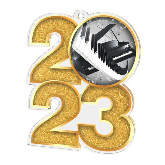 Piano and Keyboard Acrylic 2023 Medal