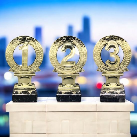 Trinity Gold 1st/2nd/3rd Place Logo Insert Trophies