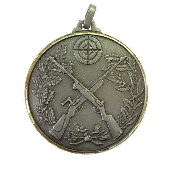 Diamond Edged Crossed Rifle Silver Medal