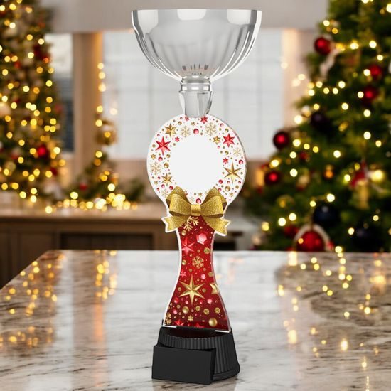 Montreal Christmas Red Silver Cup Trophy