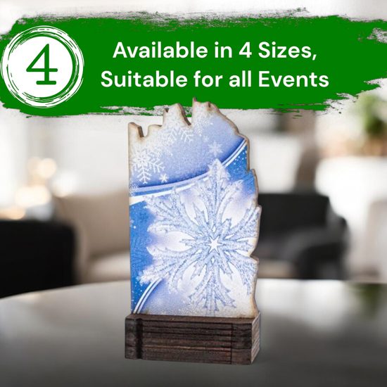 Shard Snowflake Eco Friendly Wooden Trophy