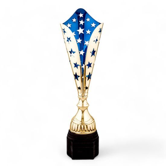 Vector Gold & Blue Star Trophy