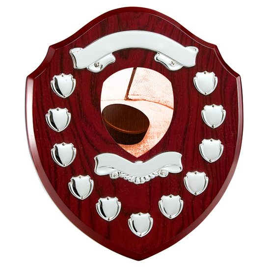 Northumbria Ice Hockey Rosewood Wooden 11 Year Annual Shield