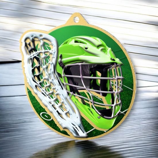 Aurum Lacrosse Stainless Steel Medal