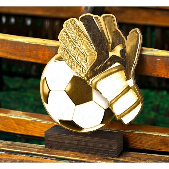 Sierra Classic Football Goalkeeper Wood Trophy