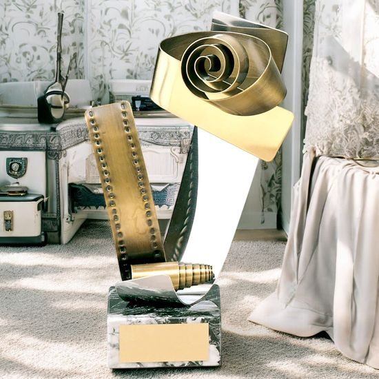 Frame Photography Camera Handmade Metal Trophy