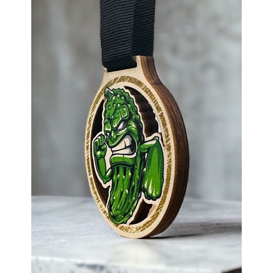 Deluxe Custom Made Real Wood Logo Medal