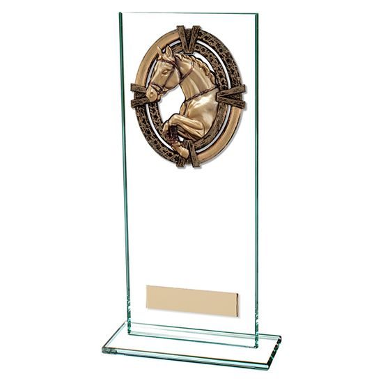 Maverick Legacy Jade Glass Equestrian Trophy