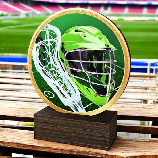 Holt Colour Lacrosse Real Wood Trophy