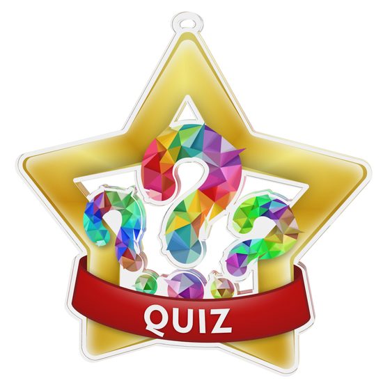 Quiz Mini Star Gold Medal