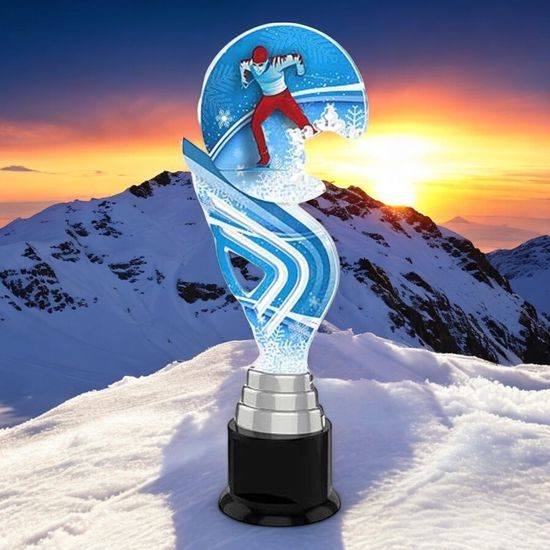 Aspen Cross Country Skiing Snowflake Trophy