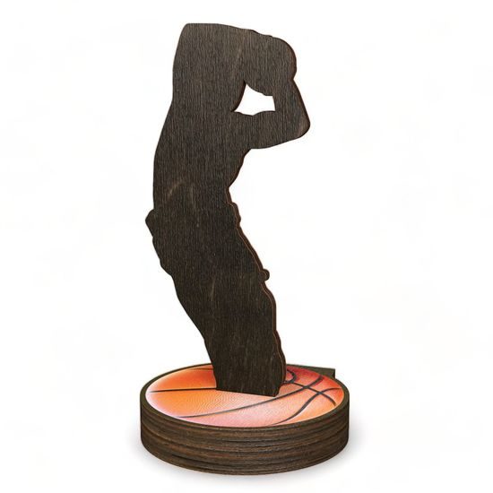 Grove Classic Basketball Player Real Wood Trophy