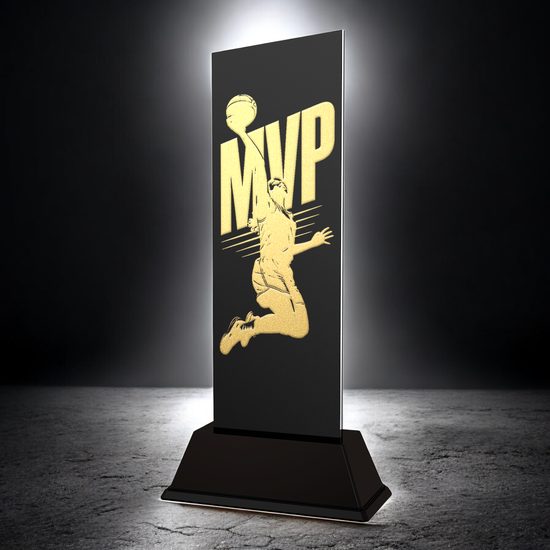 Shadowline Basketball Women’s MVP Trophy – Stainless Steel Award