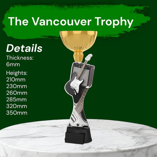 Vancouver Electric Guitar Gold Cup Trophy
