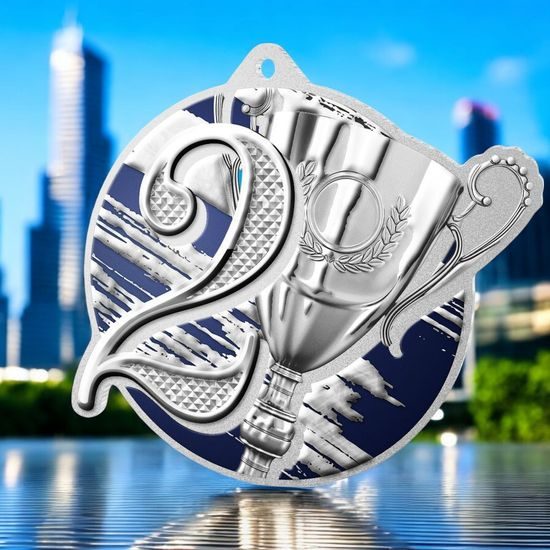Aurum 2nd Place Silver Stainless Steel Medal